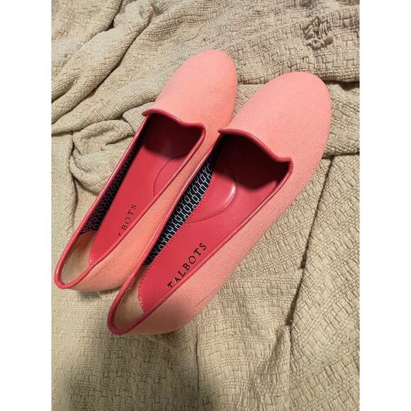 Talbots pink slip on preppy old money flats size 6.5 new - Picture 6 of 8
